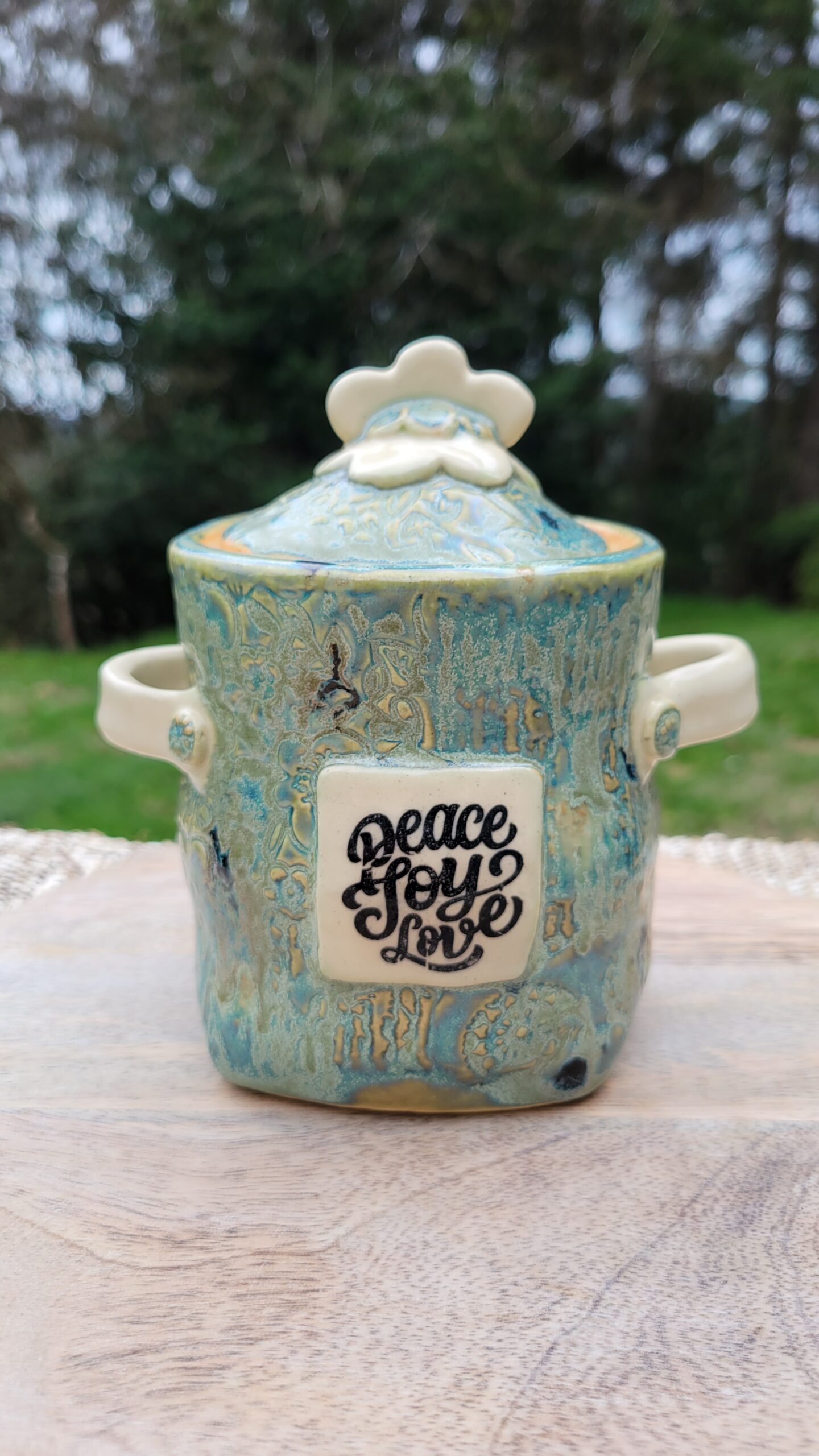 Peace, Joy, Love Canister